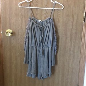 Navy green Charolette Russe romper